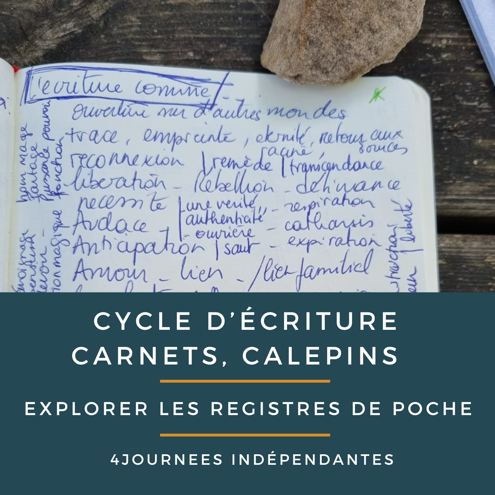 cycle ecriture carnets
